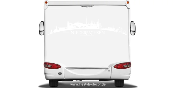 Autoaufkleber Skyline Bundesland Niedersachsen