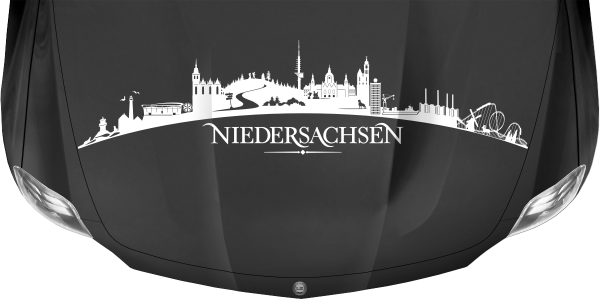 Preview: Autoaufkleber Skyline Bundesland Niedersachsen