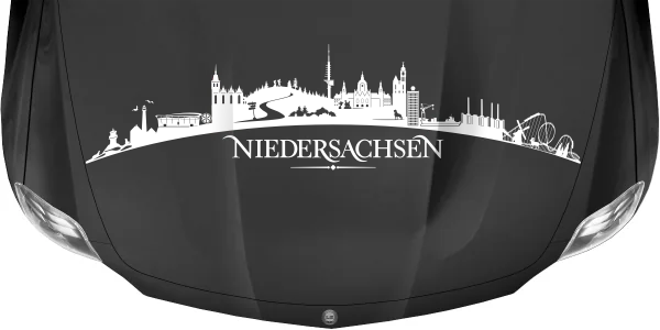 Autoaufkleber Skyline Bundesland Niedersachsen