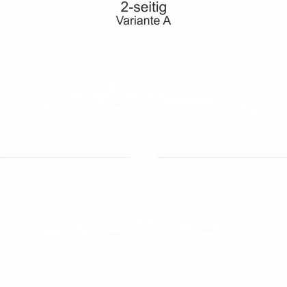 Autoaufkleber Skyline Bundesland Nordrhein-Westfalen