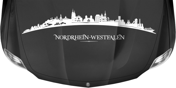 Preview: Autoaufkleber Skyline Bundesland Nordrhein-Westfalen