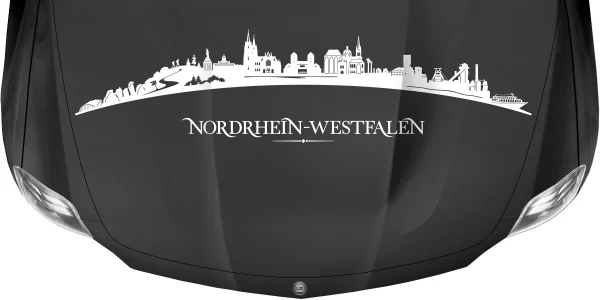 Autoaufkleber Skyline Bundesland Nordrhein-Westfalen
