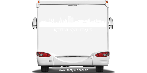 Preview: Autoaufkleber Skyline Bundesland Rheinland-Pfalz