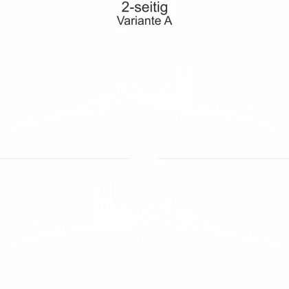 Autoaufkleber Skyline Bundesland Saarland