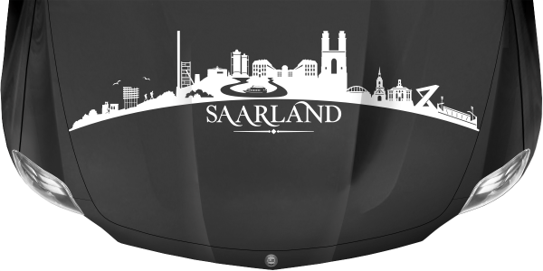 Preview: Autoaufkleber Skyline Bundesland Saarland