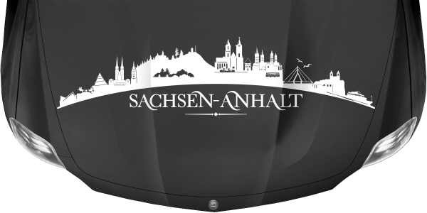 Preview: Autoaufkleber Skyline Bundesland Sachsen-Anhalt