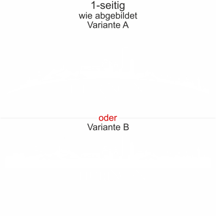 Autoaufkleber Skyline Bundesland Thüringen