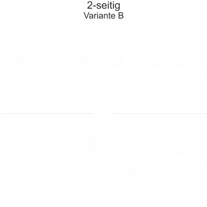 Autoaufkleber Skyline Bundesland Thüringen