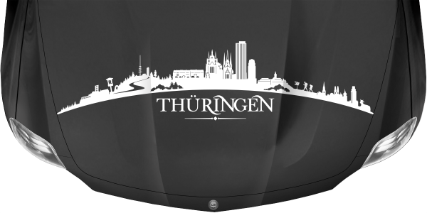 Preview: Autoaufkleber Skyline Bundesland Thüringen