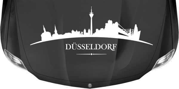 Preview: Autoaufkleber Skyline Düsseldorf Preview: Autoaufkleber Skyline Düsseldorf