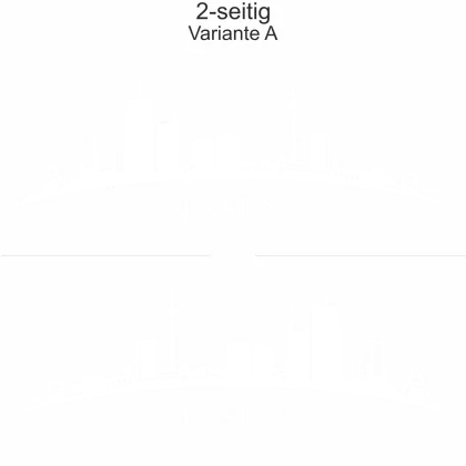 Cartattoo Skyline Essen - Ansicht zweiseitig für beide Fahrzeugseiten und Farbauswahl