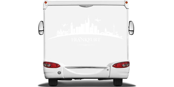 Preview: Autoaufkleber Skyline Frankfurt Preview: Autoaufkleber Skyline Frankfurt