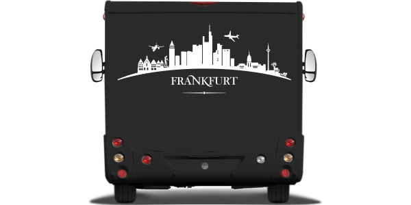 Preview: Autoaufkleber Skyline Frankfurt Preview: Autoaufkleber Skyline Frankfurt