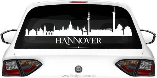 Autoaufkleber Hannoveraner Skyline