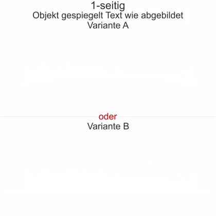 Cartattoo Skyline Kiel - Ansicht Ausrichtung mit Farbauswahl und Variante vvvv