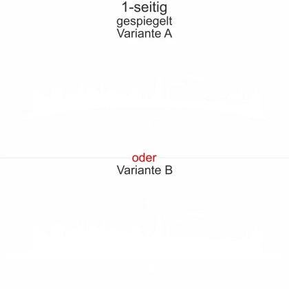 Cartattoo Skyline Kiel - Ansicht Ausrichtung mit Farbauswahl und Variante
