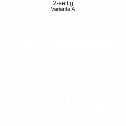Cartattoo Skyline Kiel - Ansicht zweiseitig für beide Fahrzeugseiten und Farbauswahl