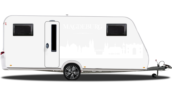 Preview: Autoaufkleber Skyline Magdeburg Preview: Autoaufkleber Skyline Magdeburg