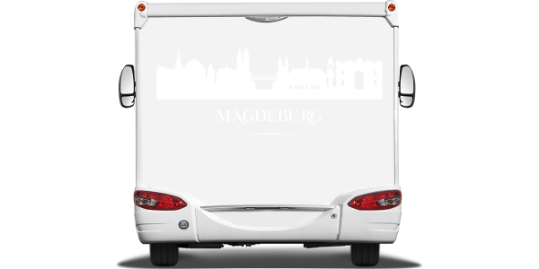 Preview: Autoaufkleber Skyline Magdeburg Preview: Autoaufkleber Skyline Magdeburg
