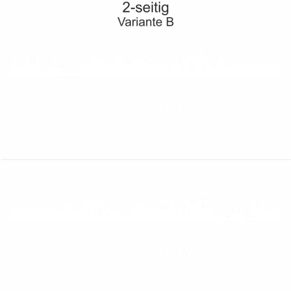 Autoaufkleber mit der Skyline von Nürnberg - Ansicht zweiseitig für beide Fahrzeugseiten und Farbauswahl