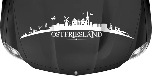 Autoaufkleber Skyline Ostfriesland