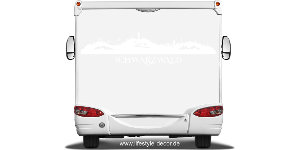 Preview: Autoaufkleber Skyline Schwarzwald