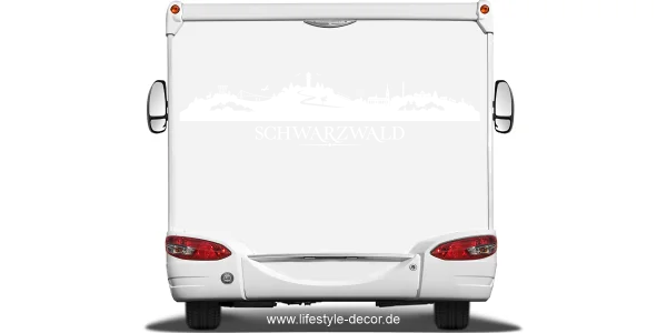 Autoaufkleber Skyline Schwarzwald