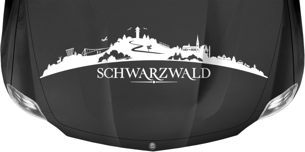 Preview: Autoaufkleber Skyline Schwarzwald