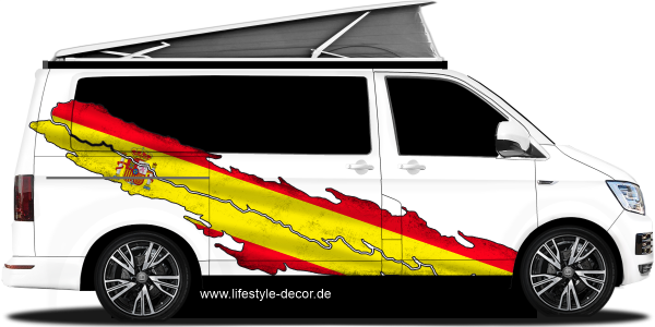 Preview: Autoaufkleber Spanische Flagge Preview: Autoaufkleber Spanische Flagge
