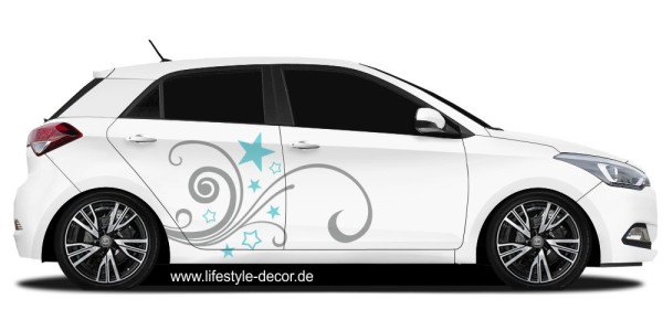 Preview: Autoaufkleber Sternenornament