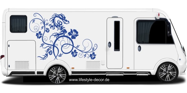 Preview: Autoaufkleber Styling Drachen