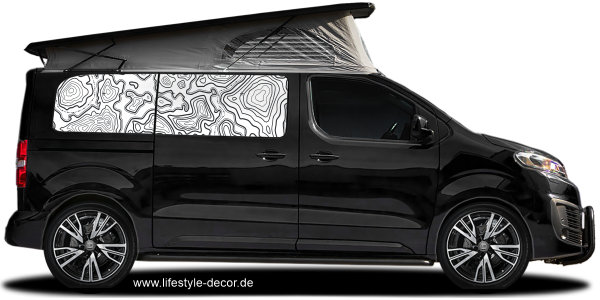 Preview: Autoaufkleber Topographische Karte Preview: Autoaufkleber Topographische Karte