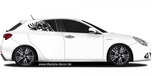 Autoaufkleber Totenkopf aus der Hölle