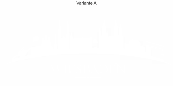 Autoaufkleber Skyline Wiesbaden