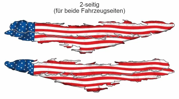 Autoaufkleber USA Flagge