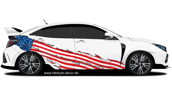 Preview: Autoaufkleber USA Flagge Preview: Autoaufkleber USA Flagge