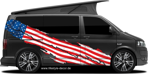 Preview: Autoaufkleber USA Flagge Preview: Autoaufkleber USA Flagge