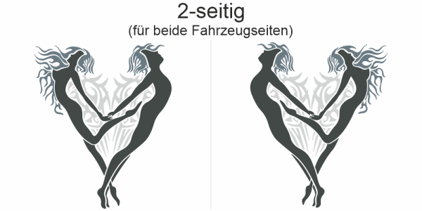 Preview: Buntes Autotattoo Verliebt