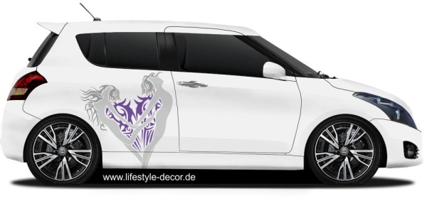 Preview: Buntes Autotattoo Verliebt Preview: Buntes Autotattoo Verliebt