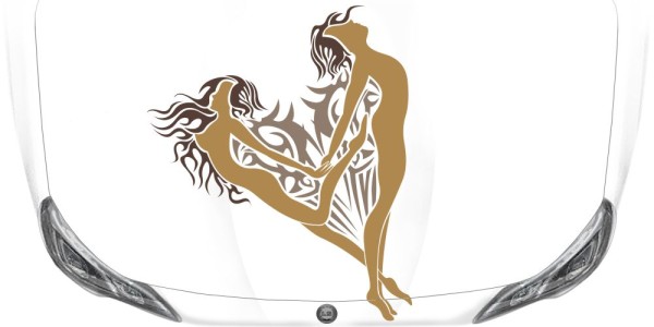 Preview: Buntes Autotattoo Verliebt Preview: Buntes Autotattoo Verliebt