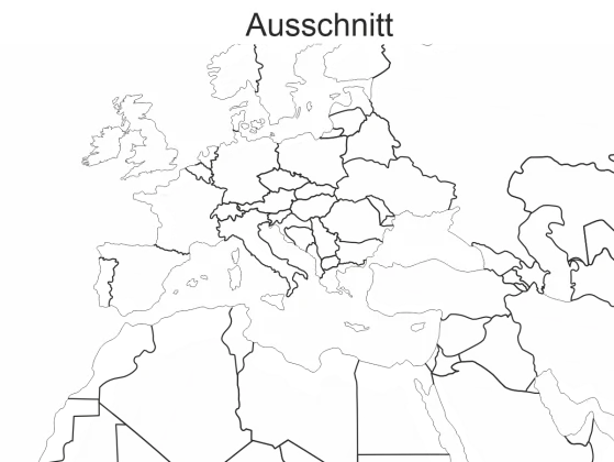 Autoaufkleber Weltkarte
