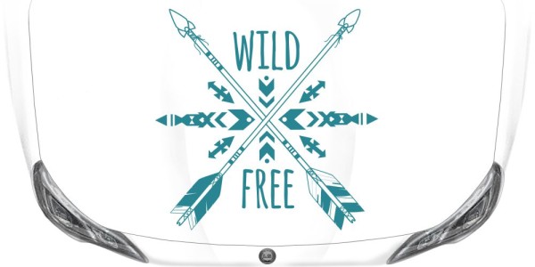 Preview: Autoaufkleber Wild and Free Preview: Autoaufkleber Wild and Free