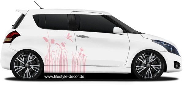 Preview: Autoaufkleber Wild Flowers Preview: Autoaufkleber Wild Flowers