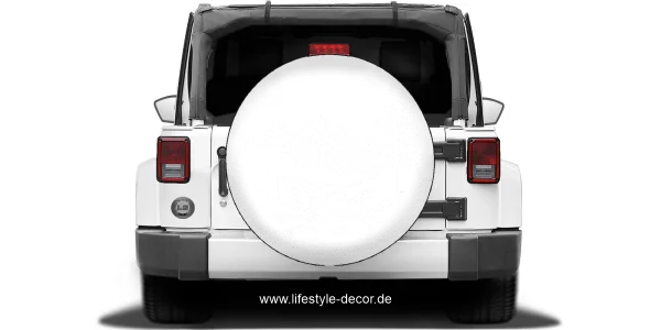 Autoaufkleber Wildbach in den Alpen auf Ersatzradabdeckung - Ansicht Farbauswahl