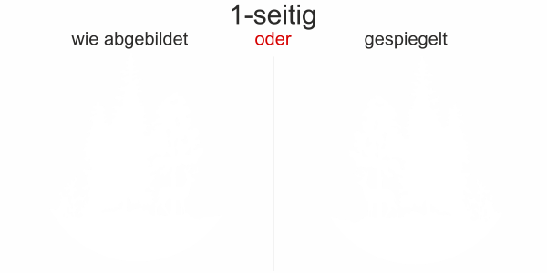 Wohnwagendekor Hirsch im Wald