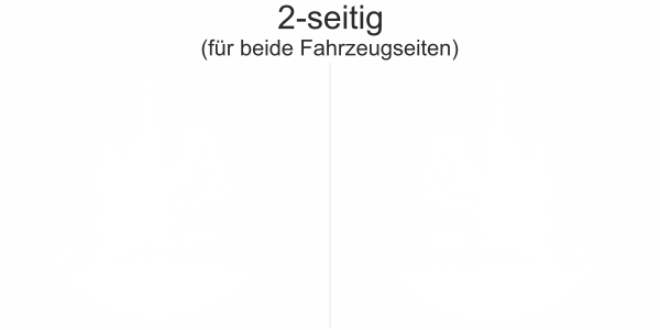 Wohnwagendekor Hirsch im Wald