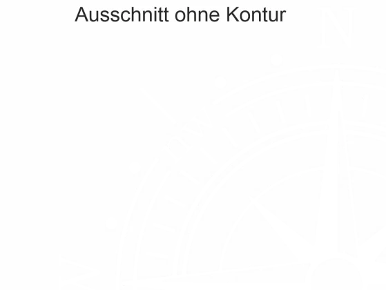 Autoaufkleber Windrose - Ansicht Ausschnitt ohne Kontur