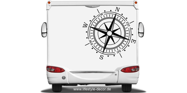 Autoaufkleber Windrose