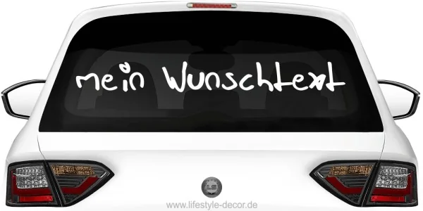 Autoaufkleber Wunschtext | 12