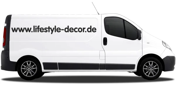Autoaufkleber Wunschtext 17 | Set für beide Fahrzeugseiten